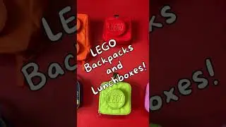 LEGO backpacks and lunchboxes!