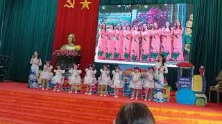 Màn chào hỏi  ấn tượng- Phần thi giới thiệu trường mầm non