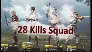 PUBG Mobile || 28 Kills Gameplay || Team 8Bit