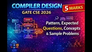 Compiler Design &ndash; GATE CSE 2026 | Pattern, Expected Questions, Concepts & Sample Problems | 5 Marks
