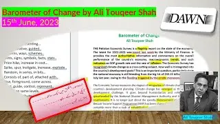 Barometer of Change by Ali Touqeer Shah (15th June 2023)