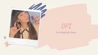 The Right way to use OPI Top Coat & Base Coat Nail Lacquer #kigaa #OPI #OPItopcoat #OPIbasecoat