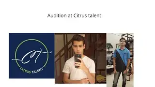 Audition at Citrus talent#citrustalent  #heretoslay #viralvideo #actor #model|Ali hassan #starboyali