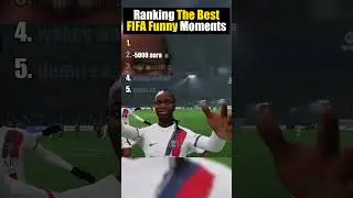 Рейтинг лучших смешных моментов FIFA #fifa #eagames #football #shorts