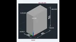 تعرف على احداثيات AutoCad 3D  + استخدام box