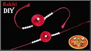 WOW! beautiful paper rose rakhi making | rakhi making for school competition | rakhi making ideas