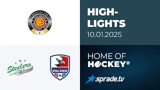 10.01.2025 - Highlights - Bietigheim Steelers vs. Heilbronner Falken