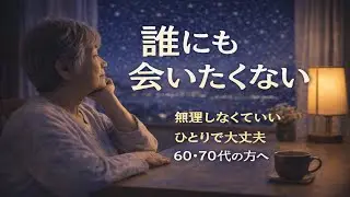 【60・70代の方へ】誰にも会いたくない夜｜無理しなくていい30分