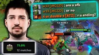 W33 Tiny MID Combo Kill + Fountain Farming - 75% Winrate in 12 Matches