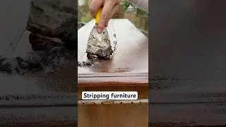 The reality check when stripping furniture 🤮 oddly satisfying #diy #furnitureflip #stripped