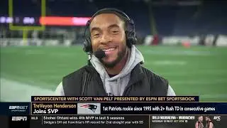TreVeyon Henderson Joins ESPN's Scott Van Pelt on SportsCenter After 3-TD Game vs. Jets | Patriots