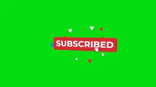 10 Hours Subscribe Animation Green Screen | YouTube Like & Bell Icon Overlay #subscribe #greenscreen