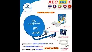 แก้ไขจานดาวเทียม Infosat จอดำ อย่างละเอียด และ การทำสายอับ