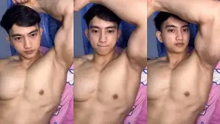 Handsome Thai guy showing off his sexy armpit
