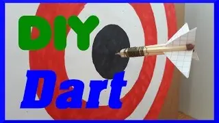 Dartpfeile und Zielscheibe selber machen // DIY #5