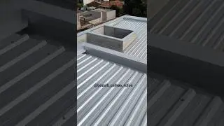 Cobertura em Light Steel Frame, telhas Termo ac&uacute;stico, Calhas e rufos . ✅🫡