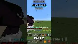 GOJO VS TOJI IN MINECRAFT🔥 (jujutsu awaking mod) #minecraft #shorts