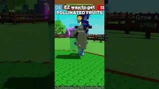 Easy way to get pollinated fruits in grow a garden #growagarden #growagardenupdate #roblox