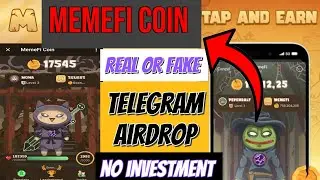 MemeFi Coin Airdrop Claiming Process || MemeFi New Mining App Telegram || MemeFi Coin Telegram