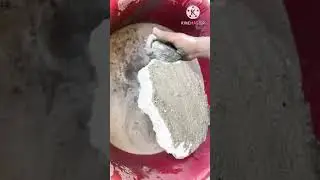 Sand cement #asmrcommunity #satisfying #sandcement