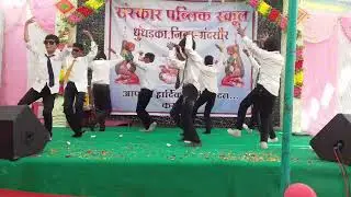 CLASS 5TH BOYS COMEDY DANCE 😅SANSKAR PUBLIC SCHOOL DHUNDHADKA ANNUAL FUNCTION 2k24
