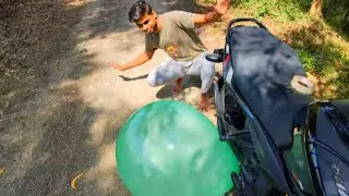 Balloon vs Bike | Big challenge😱