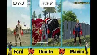 MAXIM VS DIMITRI VS FORD IN ZONE TEST FREE || ZONE TEST || Devil Gamer