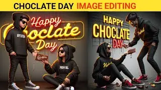 Happy Chocolate Day Name Photo Editing || Instagram Trending Name Photo Video Editing