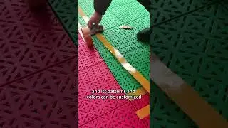 to have a beautiful and pracgical floor#sportsfloor #interlockingfloor #courtyard