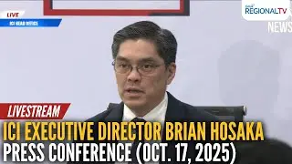 LIVE - ICI Executive Director Brian Hosaka press conference (Oct. 17, 2025) | GMA Regional TV