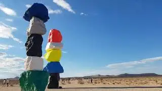 The Seven Magic Mountains in Las Vegas Nevada