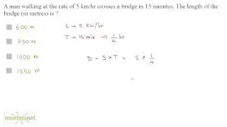 QT 137 Speed, Time and Distance Question Set 1