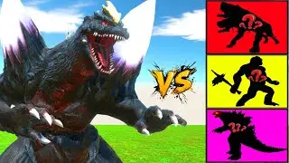 King Kong vs Epic TNT Wall - Dinosaur Evolution vs Godzilla - Animal Revolt Battle Simulator