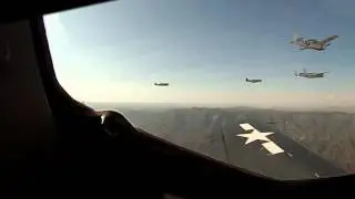Big Bear warbird formation flight