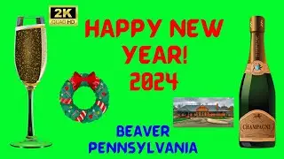 A WALKING TOUR THROUGH DOWNTOWN BEAVER PENNSYVLANIA ON NEW YEAR'S DAY, 2024! 🎄🍾🥂🎅🏻 (2K) 🎬📽