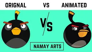 Animated VS My Drawing | Namay Arts | #shorts #youtubeshorts #youtubeshort