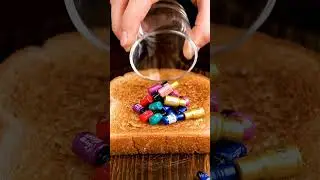 🗑️🍞Spray on bread for butter #asmr #foodasmr #oddlysatisfying