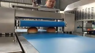 Automatic Hamburger bread cutter machine #hamburger bread divider machine #bread equipment 