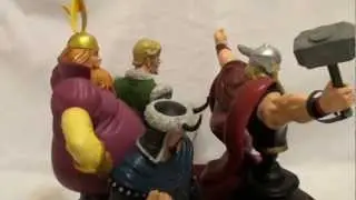 MARVEL BOWEN DESIGNS THOR WARRIORS THREE MINI BUST STATUE