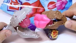 Dinosaur Chupachaps Lollipop Candy Pop Ups & Lip Pops