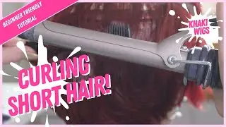 Curling Short Hair | Synthetic Wig Styling Tutorial