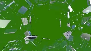 Green Screen Broken Glass Animation | Free Download |HD video