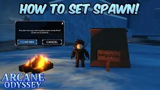 Arcane Odyssey: Как настроить спавн! | Руководство по маркеру лагеря в Roblox Arcane Odyssey