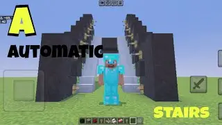 Minecraft ￼Automatic stairs ☠️￼