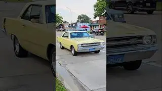 1969 Dodge Dart Swinger Classic Car Drive By Engine Sound Harper Charity Cruise 2024