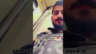 sometimes need a man which is underst most of time#delhi #metro #sad #shorts #youtubeshorts #metro