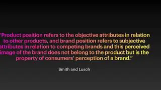 Product Positioning