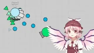 Playing the silly io game with a Vtuber avatar