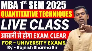 Quantitative Techniques For Managers | Mba 1st Sem | Business Statistics | Business  Mathematics |