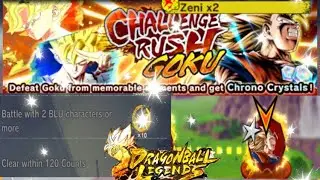 🏆 2 Blue Teams To Beat SSJ3 Goku Challenge Rush | Dragon Ball legends